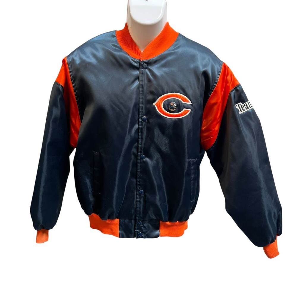 Vintage Chalk Line Chicago Bears Polyester Varsity Jacket Men’s Large NFL